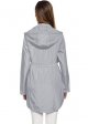 Women's Long Raincoat with Hood Outdoor Lightweight Windbreaker Rain